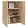 Voir la diapositive 5 : VIDAXL Armoire murale suspendue Chene sonoma 69,5x34x90 cm
