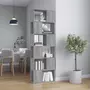 VIDAXL Bibliotheque/Separateur de piece Sonoma gris 60x24x186 cm