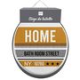 Voir la diapositive 2 : Paris Prix Abattant WC Imprimé  Street  47cm Ocre & Gris