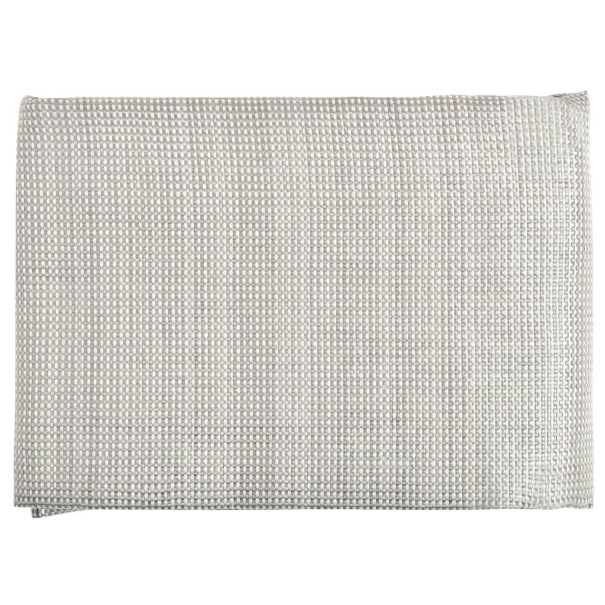 VIDAXL Tapis de tente 650x300 cm Gris fonce