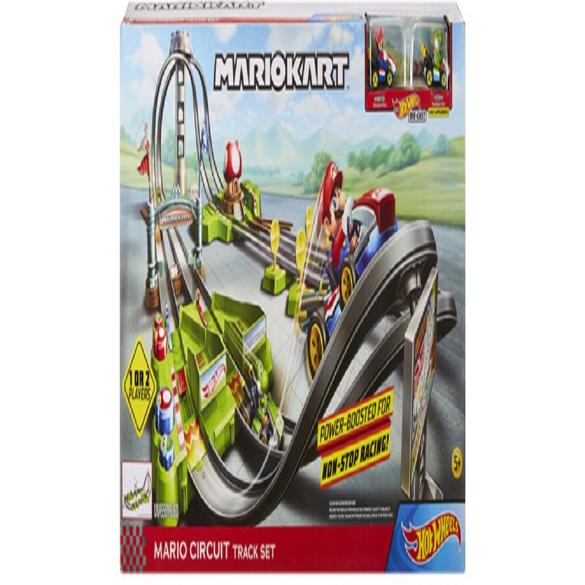 Voir la diapositive 1 : MATTEL Circuit Mario Kart + 2 véhicules - Hot Wheels