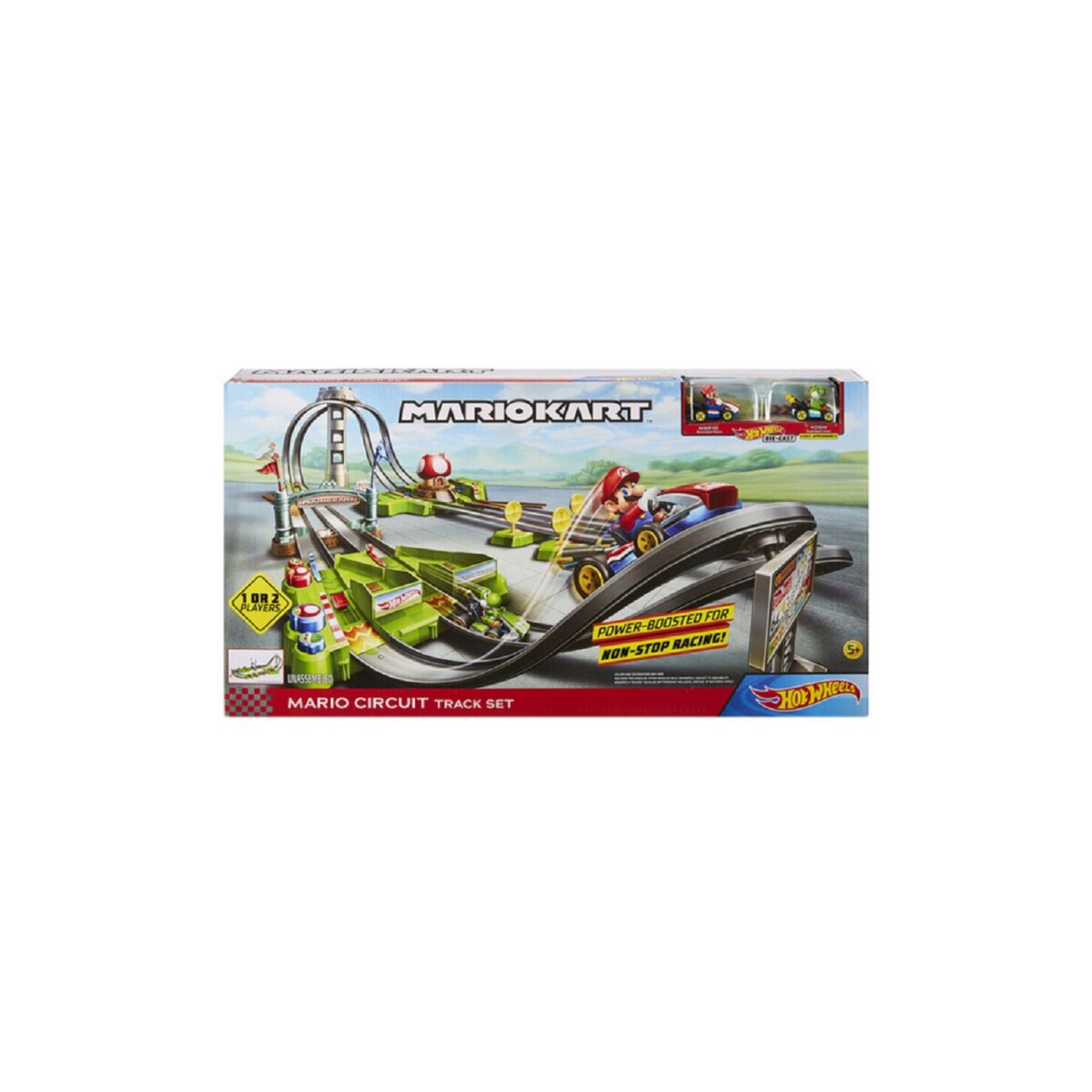 MATTEL Circuit Mario Kart + 2 véhicules - Hot Wheels