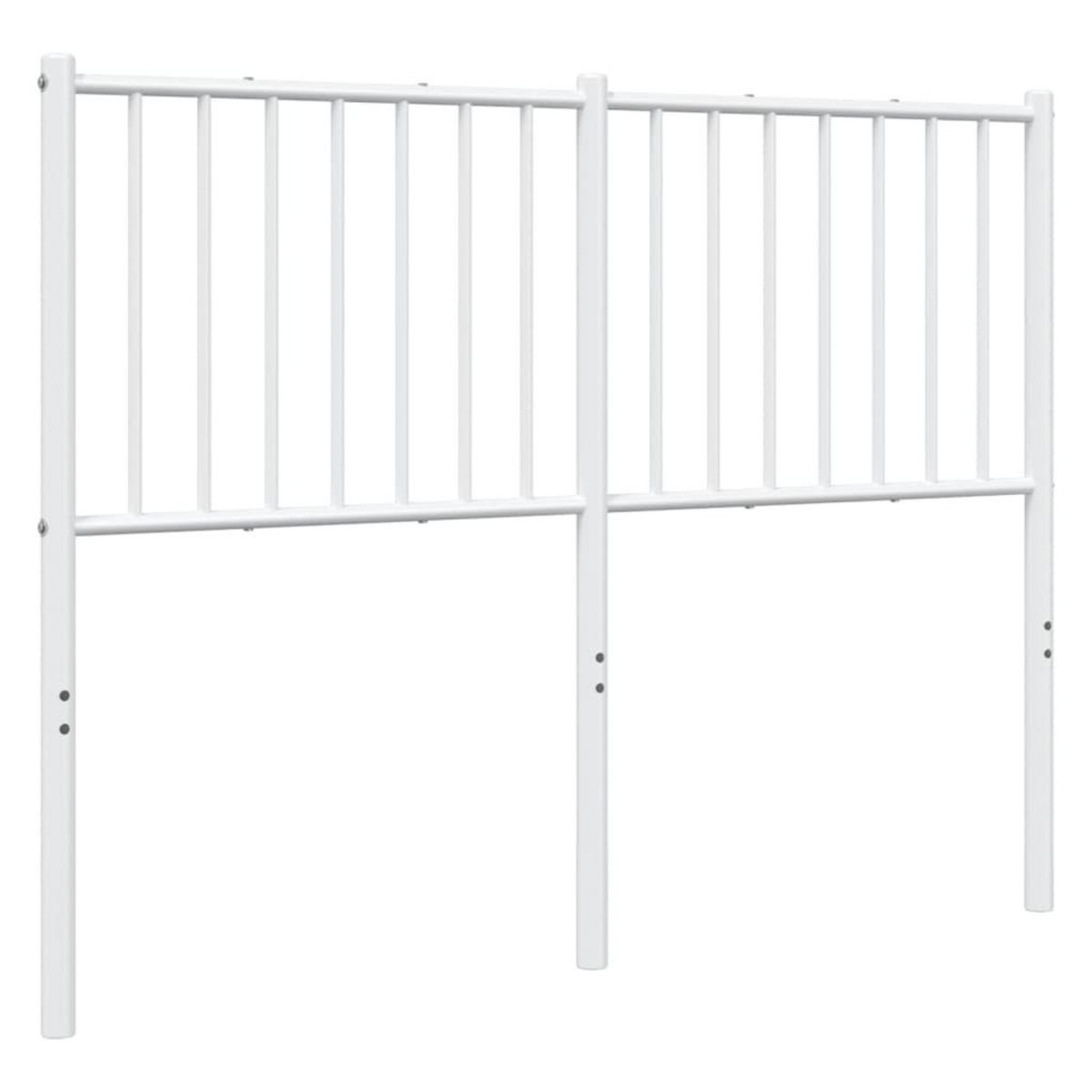 VIDAXL Tete de lit metal blanc 120 cm