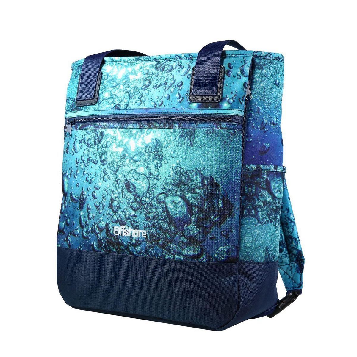 Bagtrotter BAGTROTTER Sac 3 en 1 : sac à dos, sac shopping et yoga Offshore Bleu Bulles