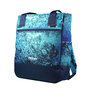 Voir la diapositive 2 : Bagtrotter BAGTROTTER Sac 3 en 1 : sac à dos, sac shopping et yoga Offshore Bleu Bulles