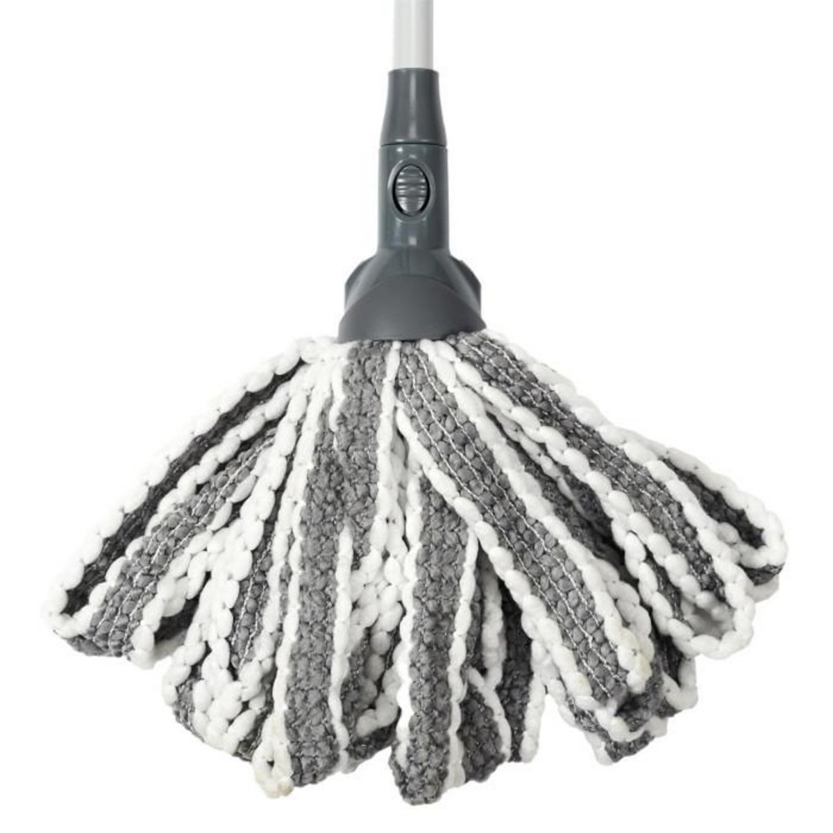 Paris Prix Set Ménage Multifonction  1 Balai & 5 Têtes  80cm Gris