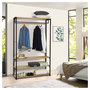 Voir la diapositive 4 : Dressing ouvert style indsutriel bois et métal L100 cm HOUSTON