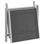 Voir la diapositive 5 : VIDAXL Repose-pied pliable noir et argente textilene et aluminium