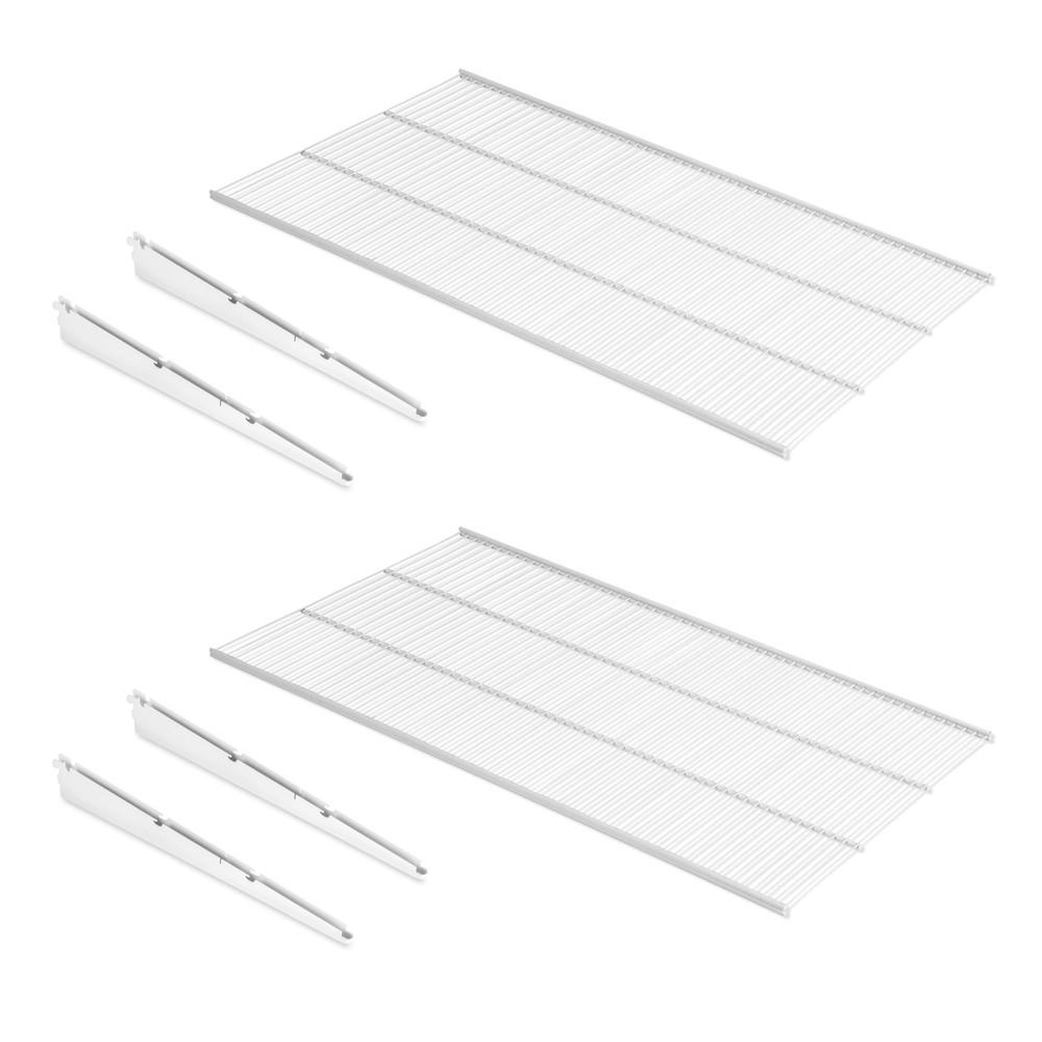 EMUCA SRL Jeu de Shelvo set d'étagères de cuisine circulaires- pour module de 800mm- Plastique et Aluminium- Gris