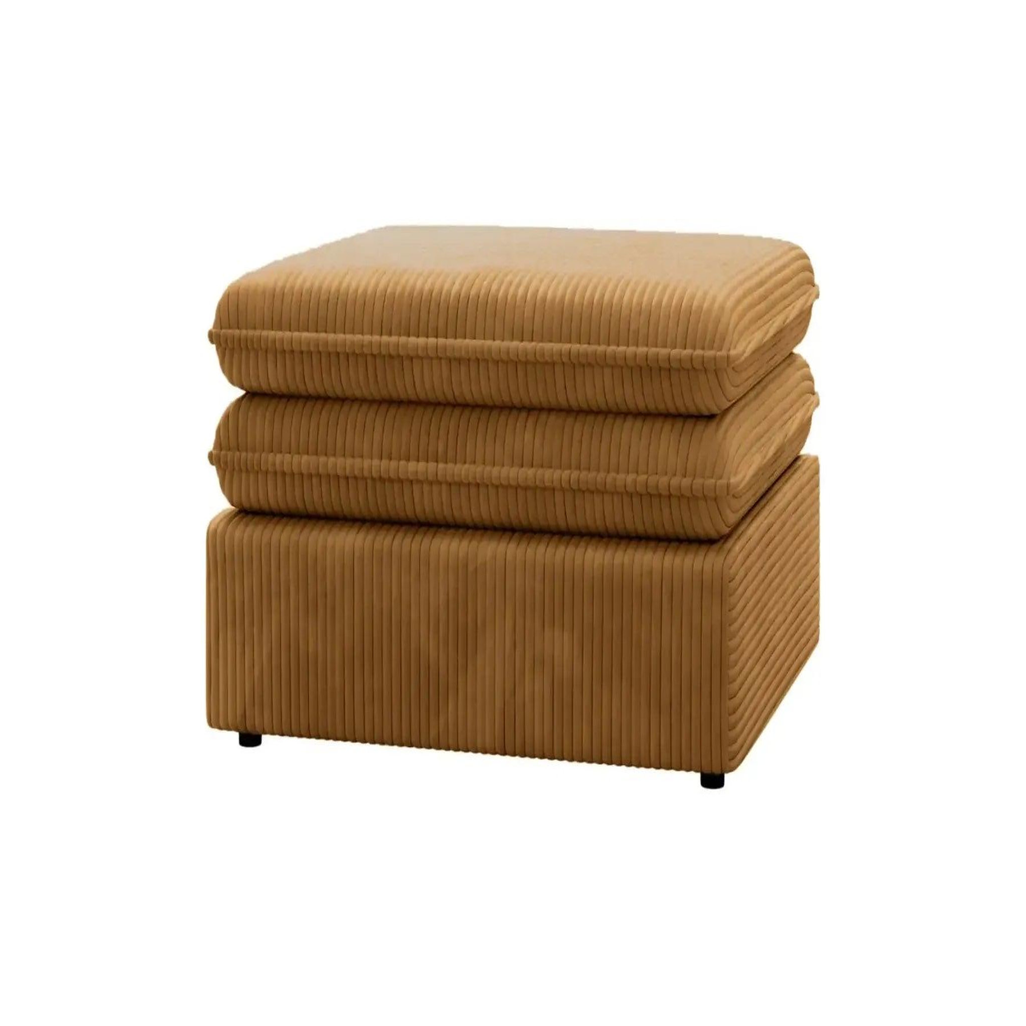 Voir la diapositive 4 : CASANOVA PARIS Oscar - pouf velours cotelé