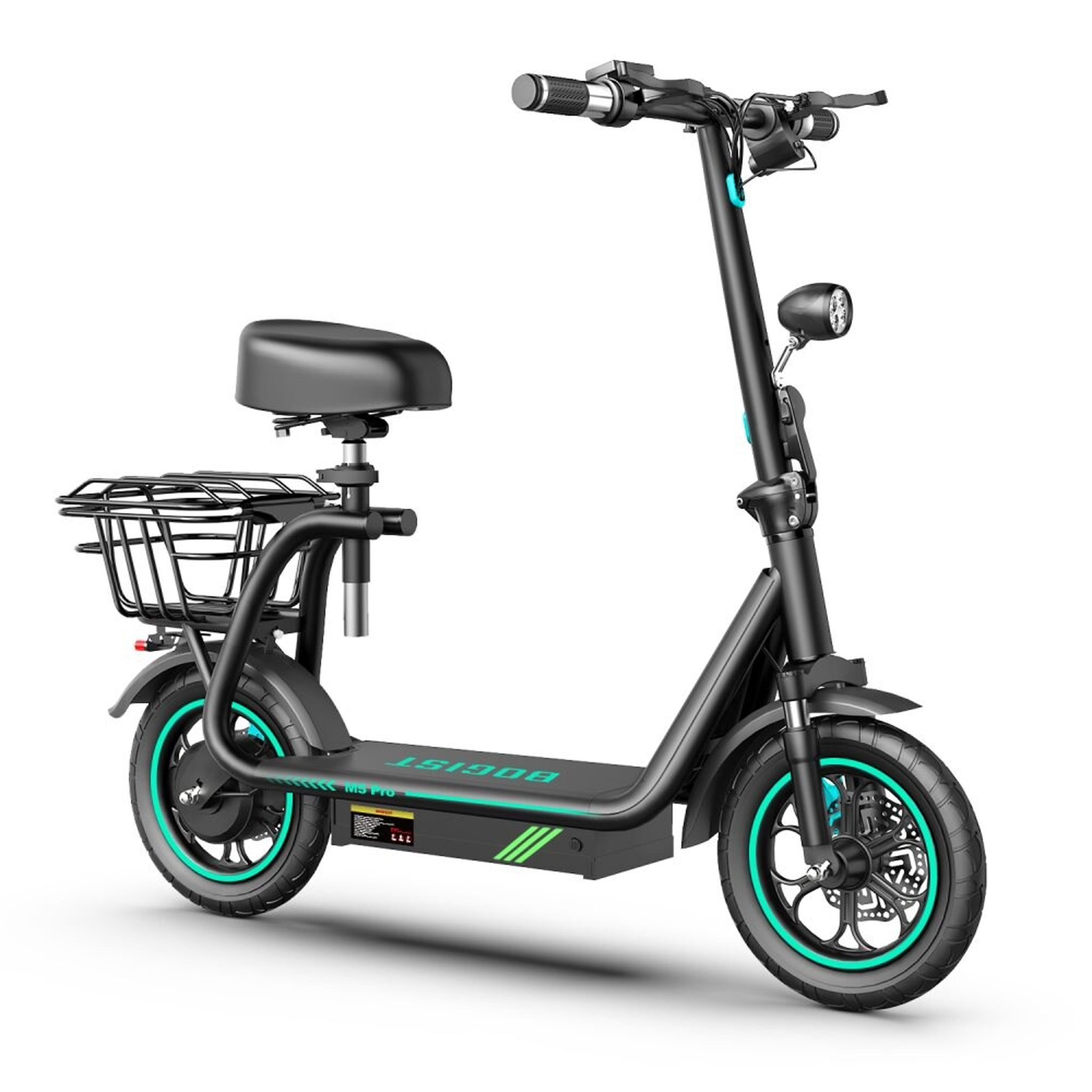 Voir la diapositive 5 : BOGIST Trottinette électrique pliable BOGIST M5 Pro avec siège et panier