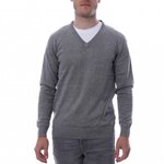 HUNGARIA Pull Over Gris Homme Hungaria V Neck. Coloris disponibles : Gris