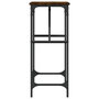 Voir la diapositive 5 : VIDAXL Table console chene fume 75x32x75 cm bois d'ingenierie