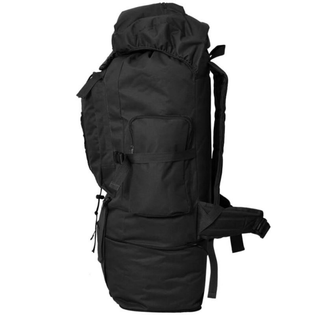 VIDAXL Sac à dos en style d armée XXL 100 L noir