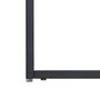 IDIMEX Table d'appoint FLORA sellette bout de canapé style industriel, plateau carré de 30 x 30 cm et structure en métal de coloris noir