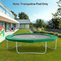 Voir la diapositive 2 : HOMCOM Couvre-ressort trampoline dia. 305 cm PVC PE haute densité rembourrage 15 mm vert