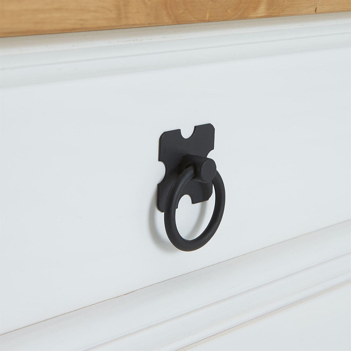 IDIMEX Table basse TEQUILA style mexicain avec 2 tiroirs, en pin massif