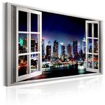Paris Prix Tableau Imprimé  Window : View of New York. Coloris disponibles : Multicolore