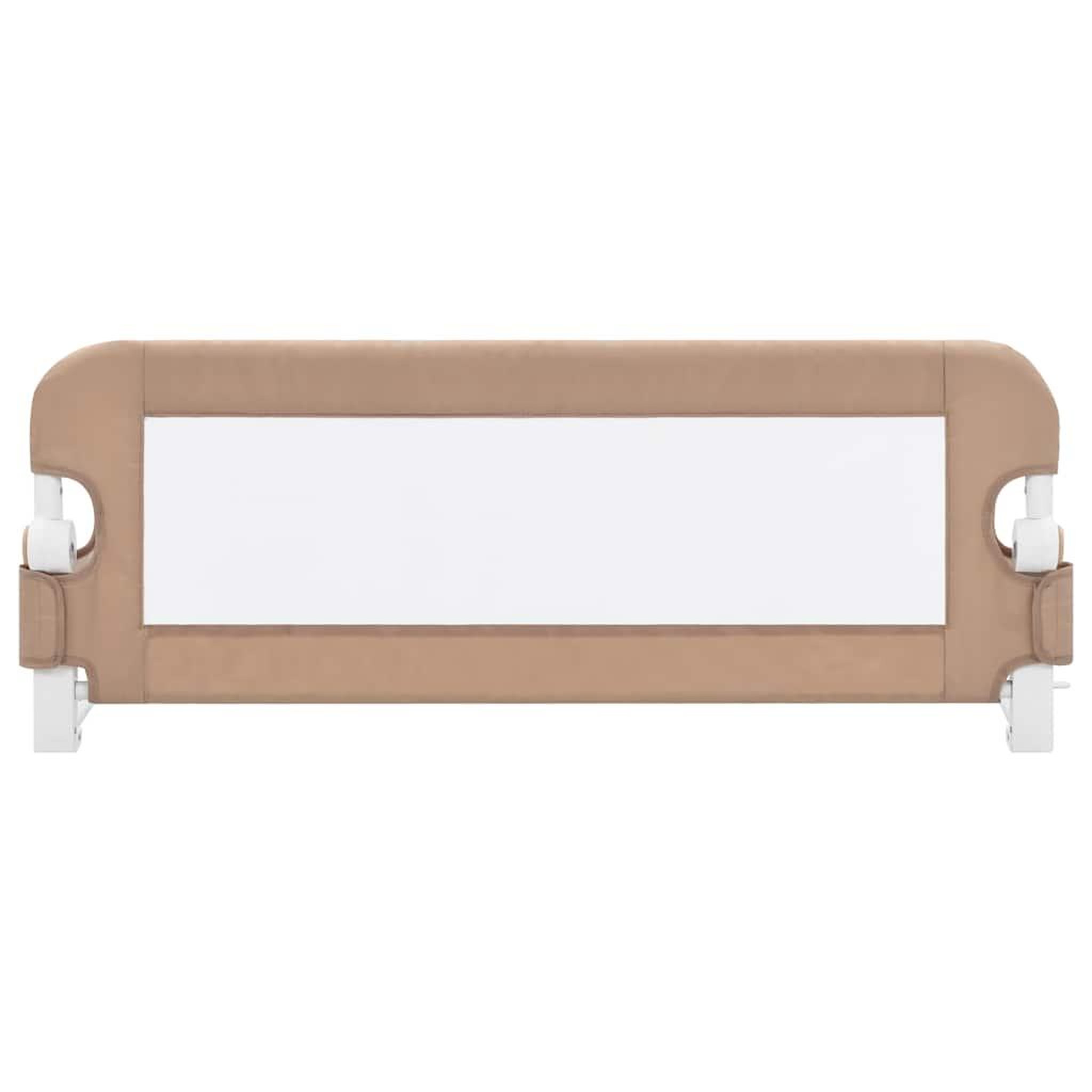 Voir la diapositive 3 : VIDAXL Barriere de lit enfant Taupe 102x42 cm Polyester