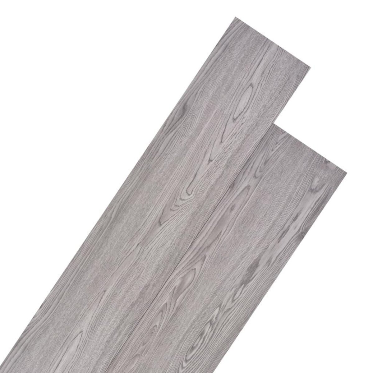 VIDAXL Planches de plancher PVC Non auto-adhesif 5,26m^2 2mm Gris fonce