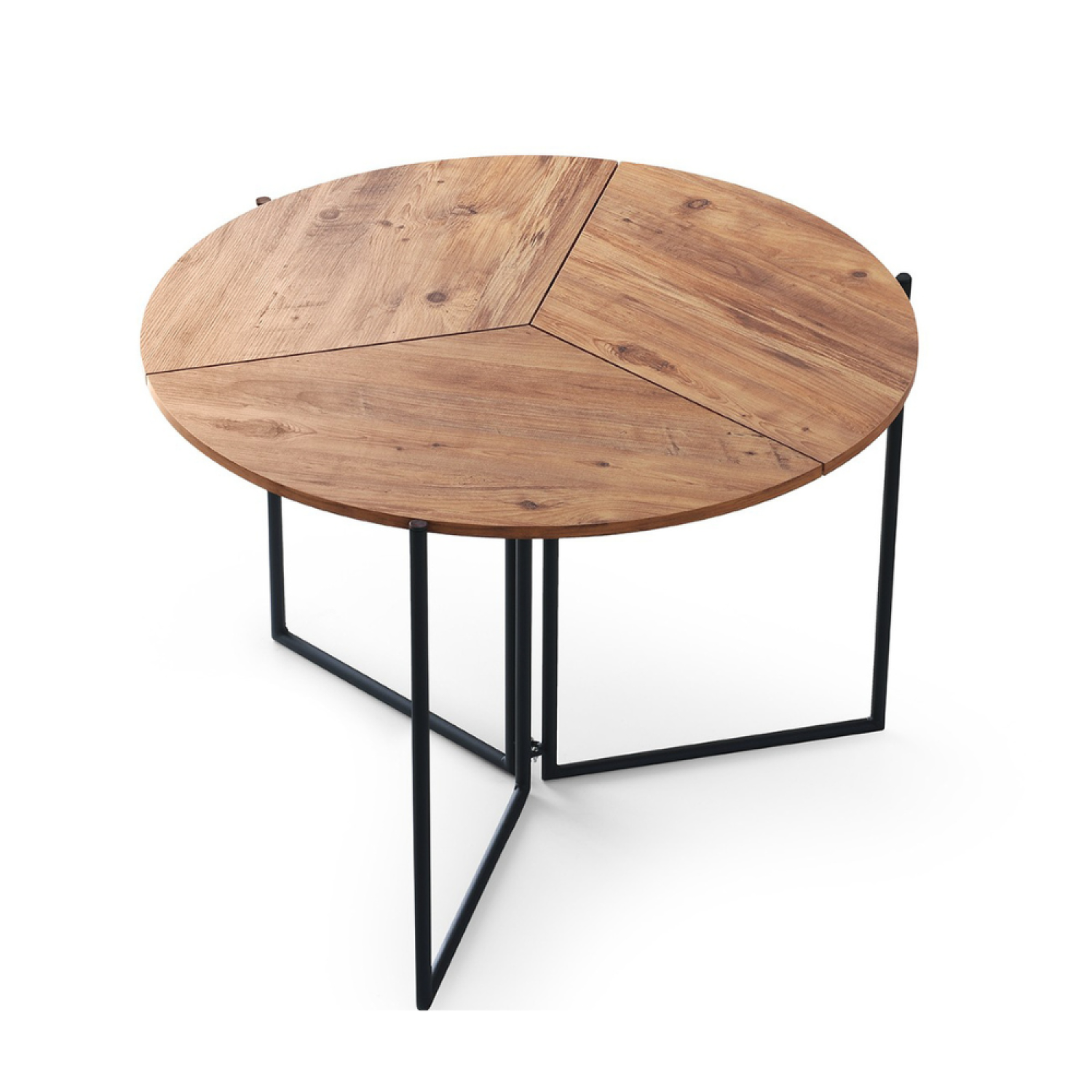 CONCEPT USINE Table de salle à manger pliable couleur bois BRONIE
