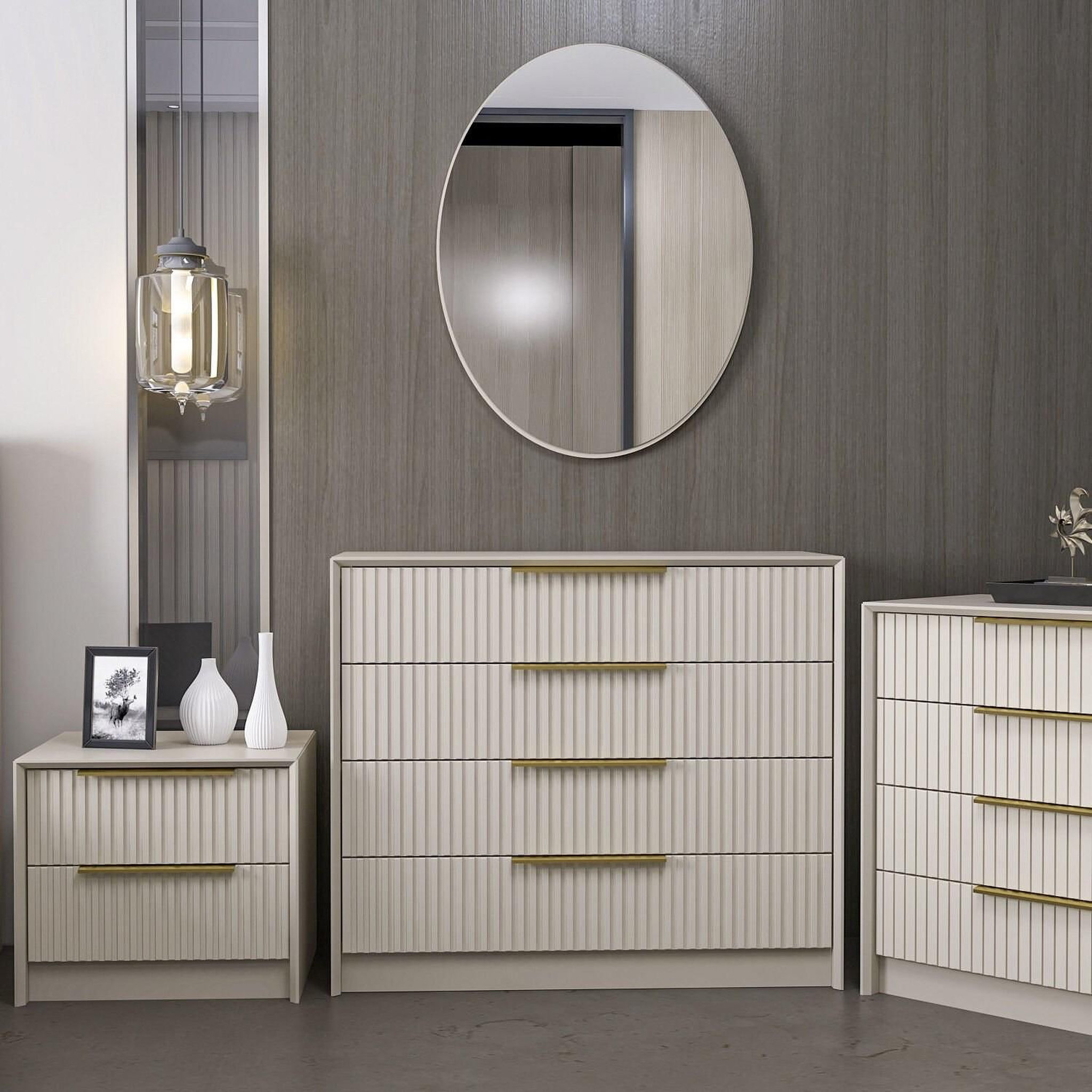 Voir la diapositive 2 : Habitat et Jardin Commode en bois  kale  - 100 x 45 x 85 cm - beige