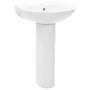 Voir la diapositive 2 : VIDAXL Lavabo autoportant avec socle Ceramique Blanc 520x440x190 mm