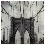 ATMOSPHERA Toile photo plexiglas NY - 75 x 75 cm - Gris