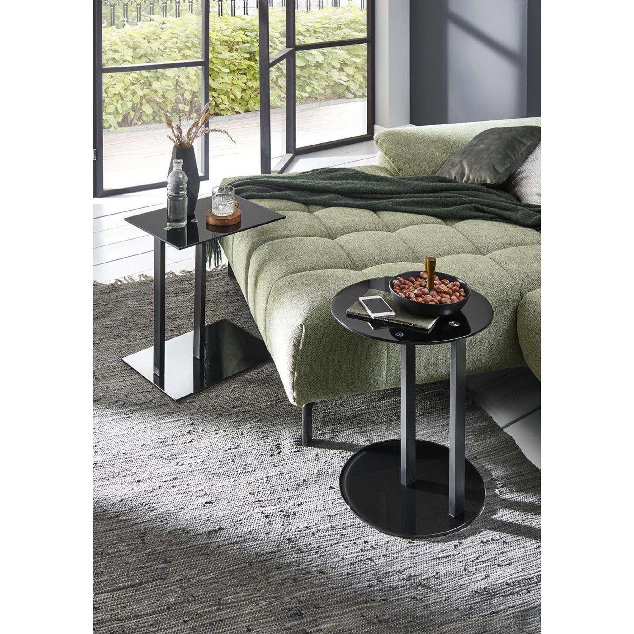 Voir la diapositive 6 : Paris Prix Table d'appoint design  epox  50cm noir