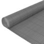 Voir la diapositive 4 : VIDAXL Cloture de jardin Double face PVC 90 x 500 cm Gris