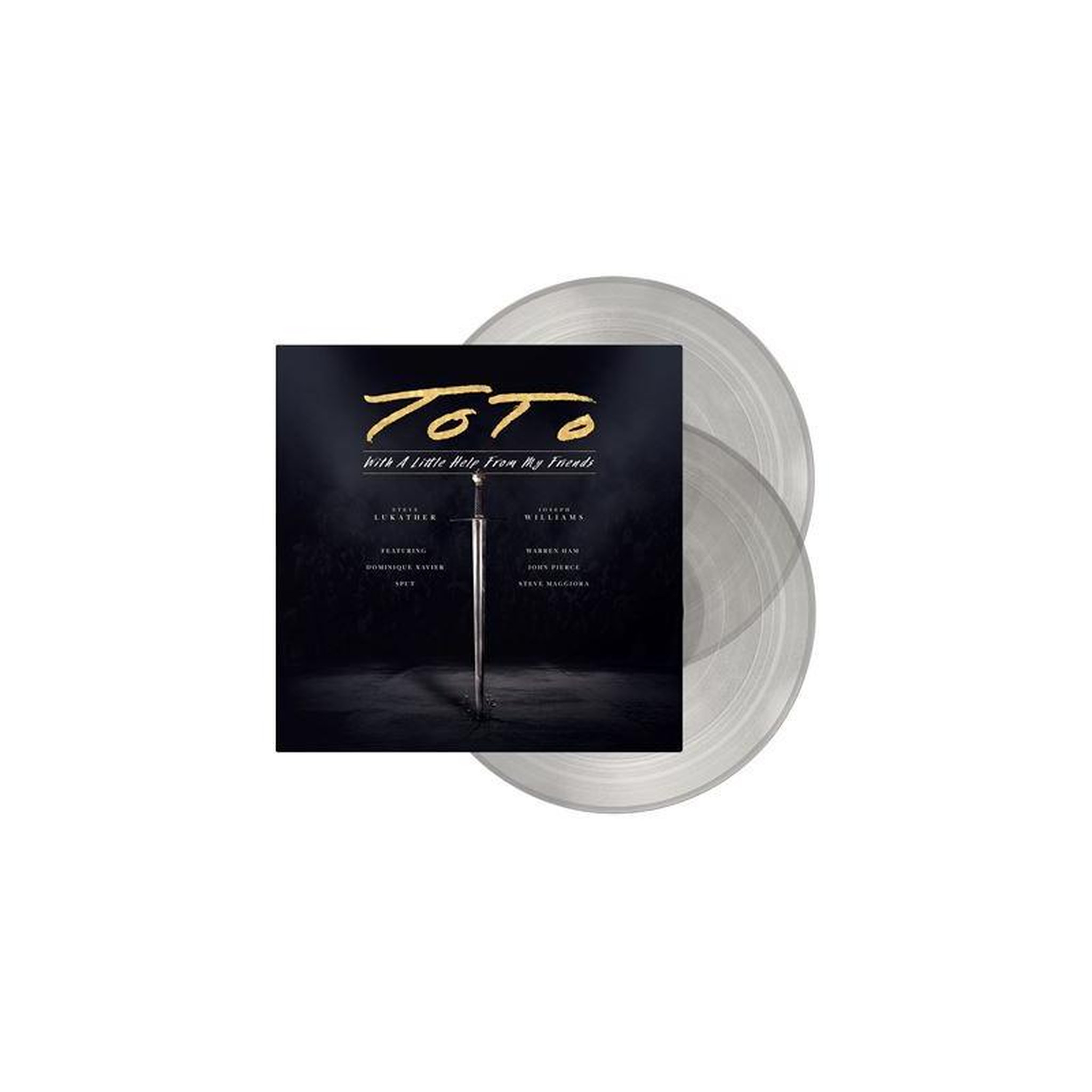 MASCOT Vinyle double transparent toto - with a little help from my friends (album rock)