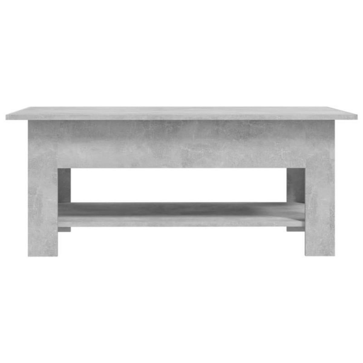VIDAXL Table basse gris béton 102x55x42 cm bois d ingénierie