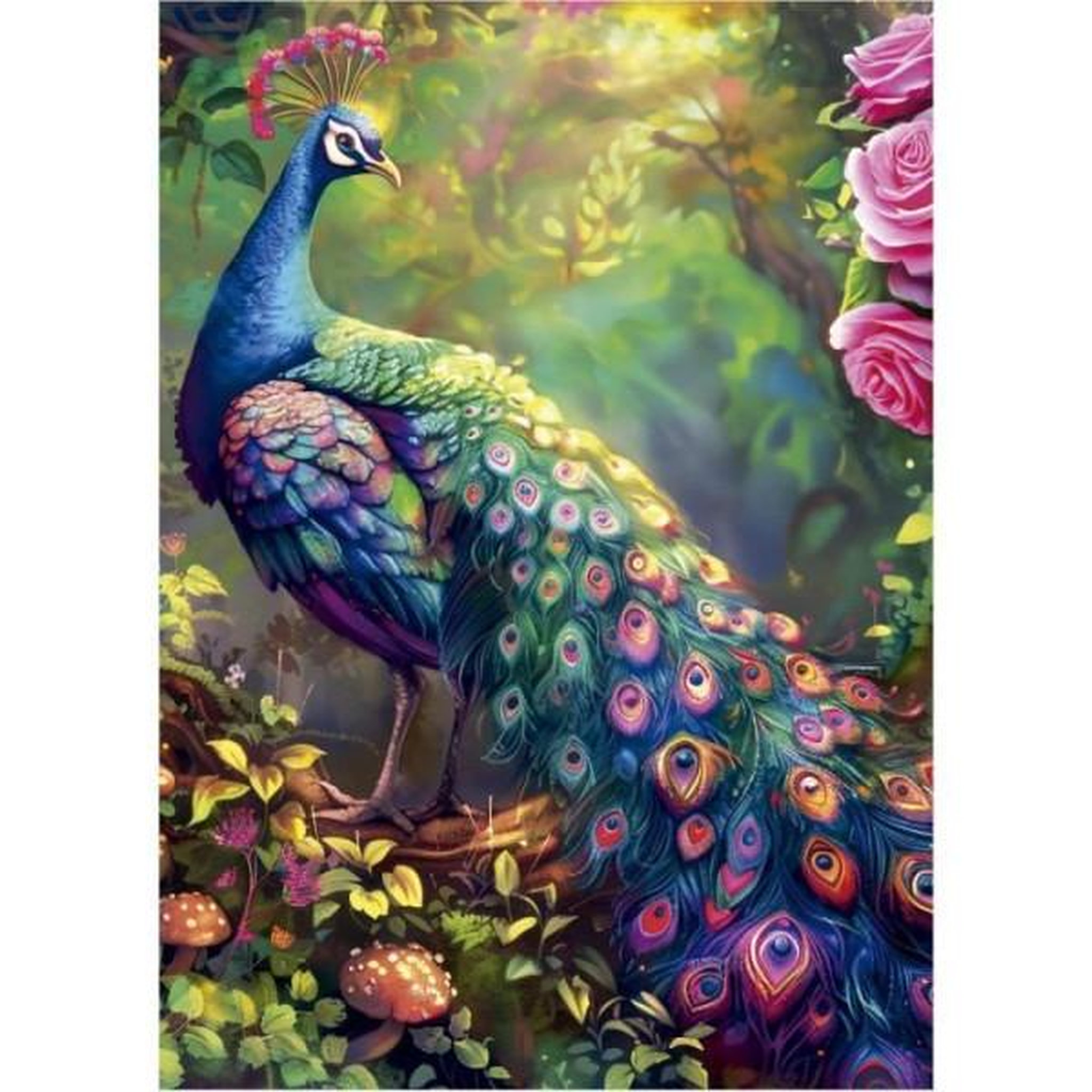 Voir la diapositive 2 : EDUCA Puzzle - educa - jardin de paons - 1000 pieces - 68x48 cm - pour adultes a partir de 12 ans