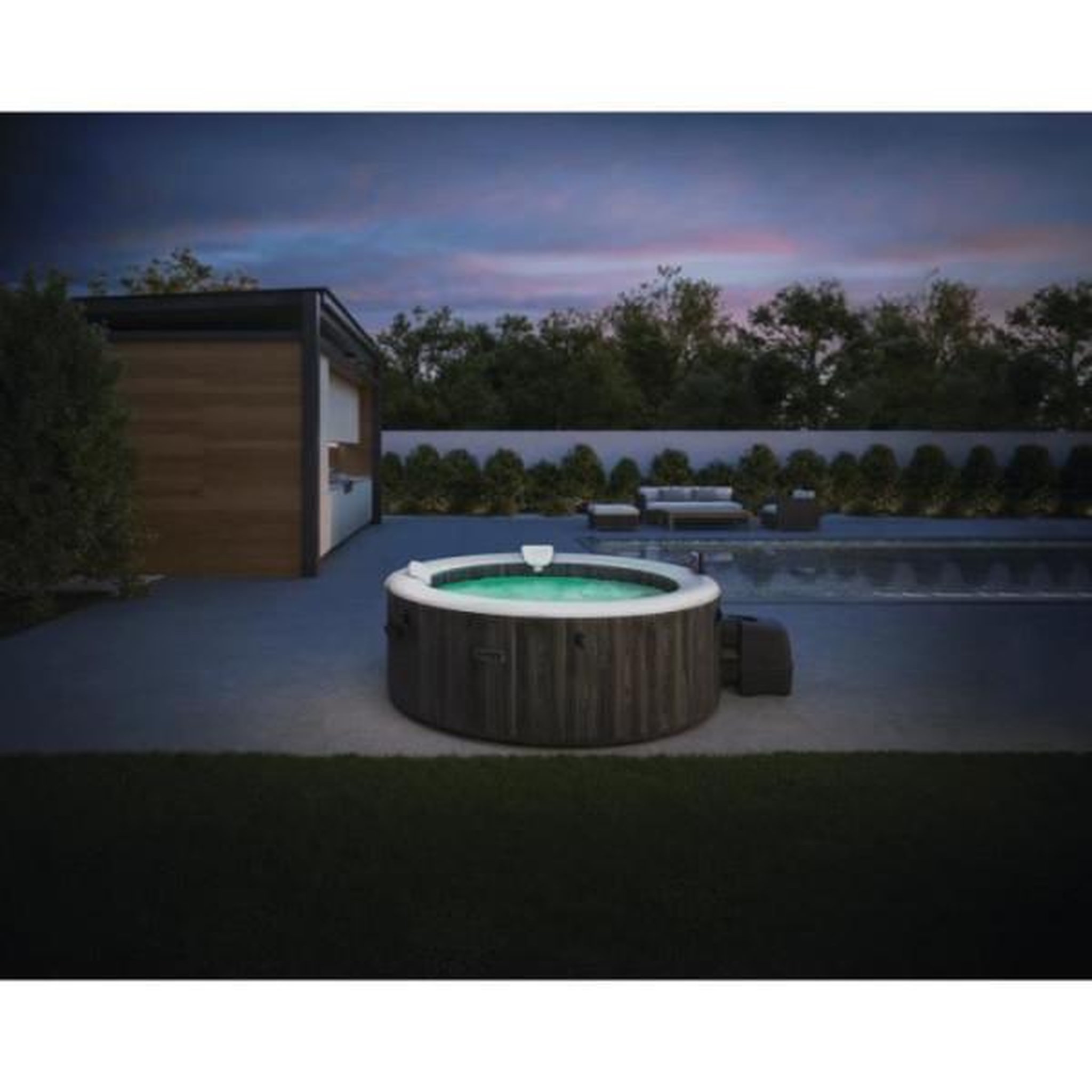 INTEX Spa gonflable INTEX - Baltik - 216 x 216 x 71 cm - 6 places - Carré - 28442NP