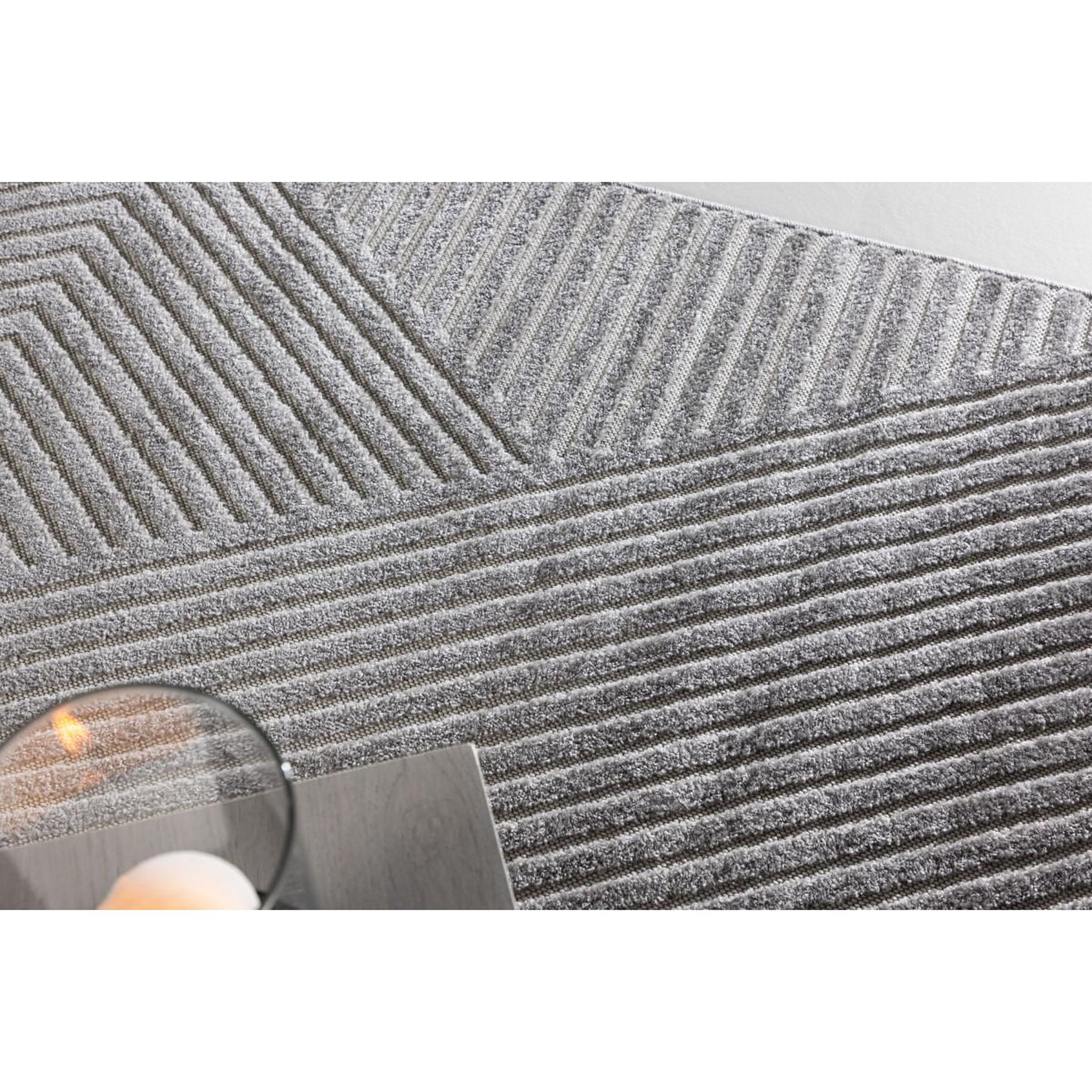 Voir la diapositive 4 : Paris Prix Tapis déco  aron solar  240x340cm gris