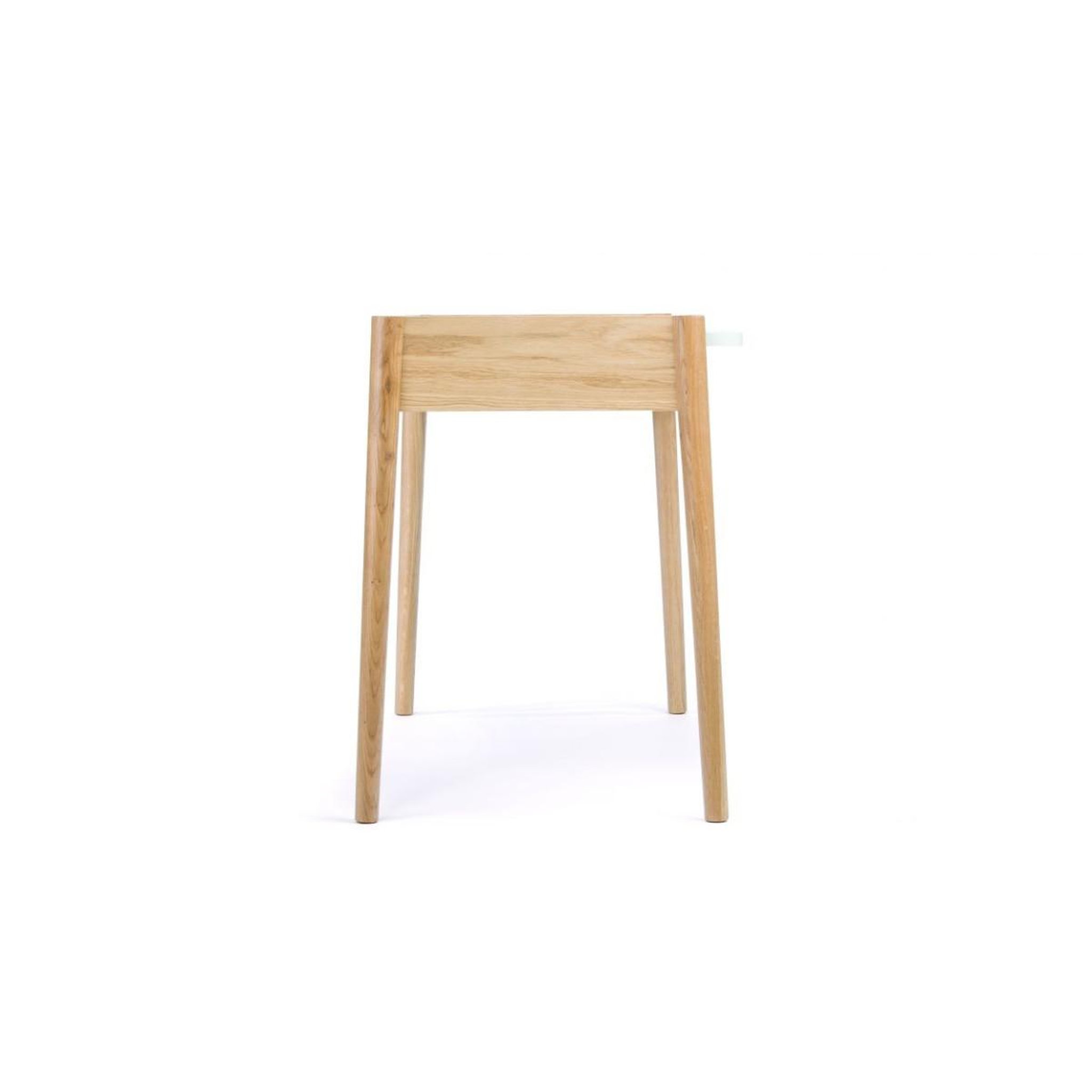 Voir la diapositive 3 : Paris Prix Bureau 2 tiroirs  feldbach  126cm chêne & blanc