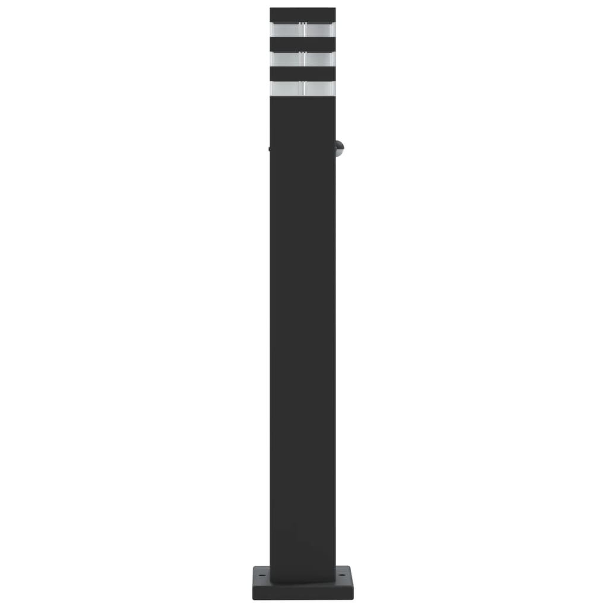Voir la diapositive 5 : VIDAXL Lampadaires d'exterieur avec capteur 3 pcs noir 80 cm aluminium
