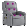 Voir la diapositive 2 : VIDAXL Fauteuil de massage inclinable Gris clair Tissu