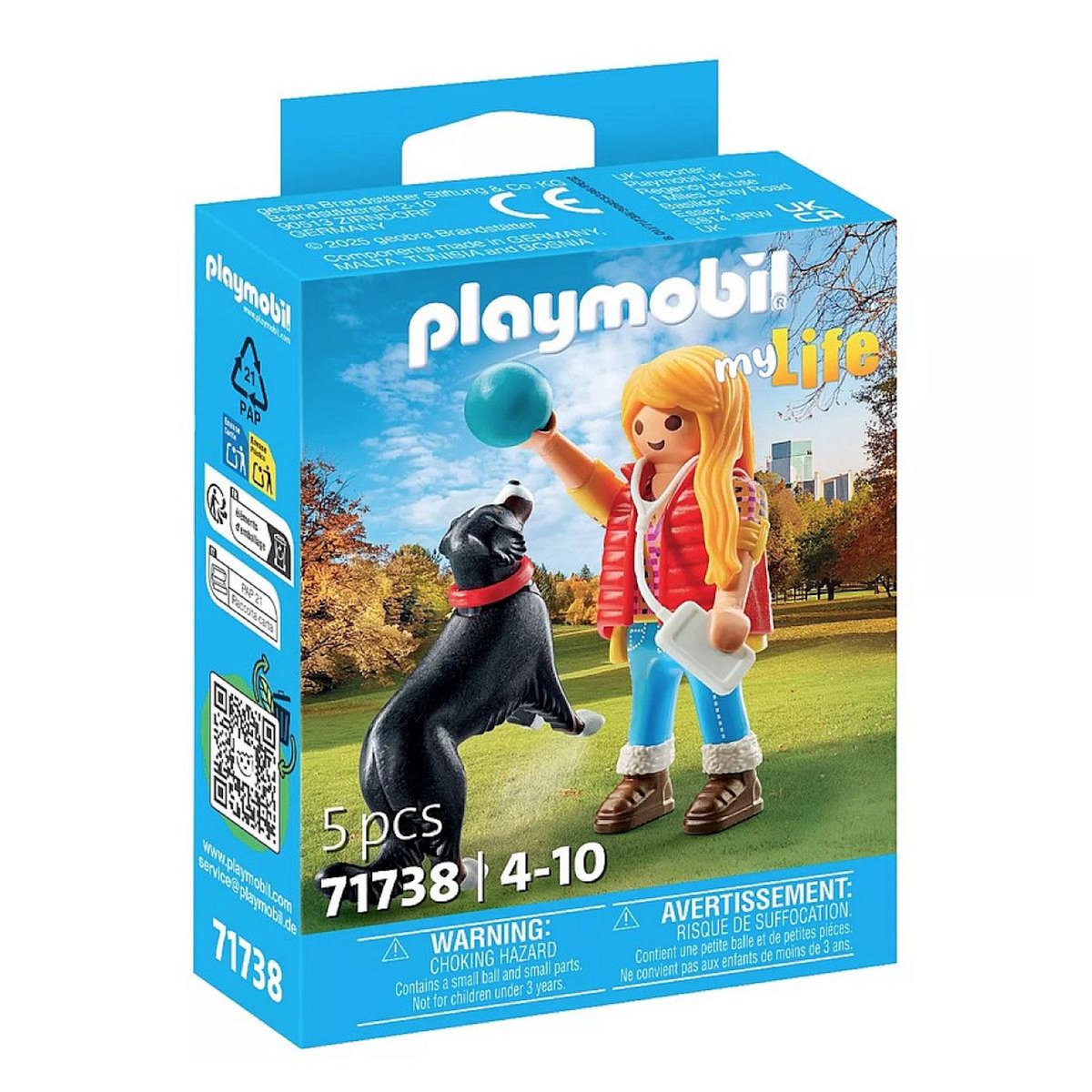 PLAYMOBIL 71738 Jeune fille avec chien de montagne