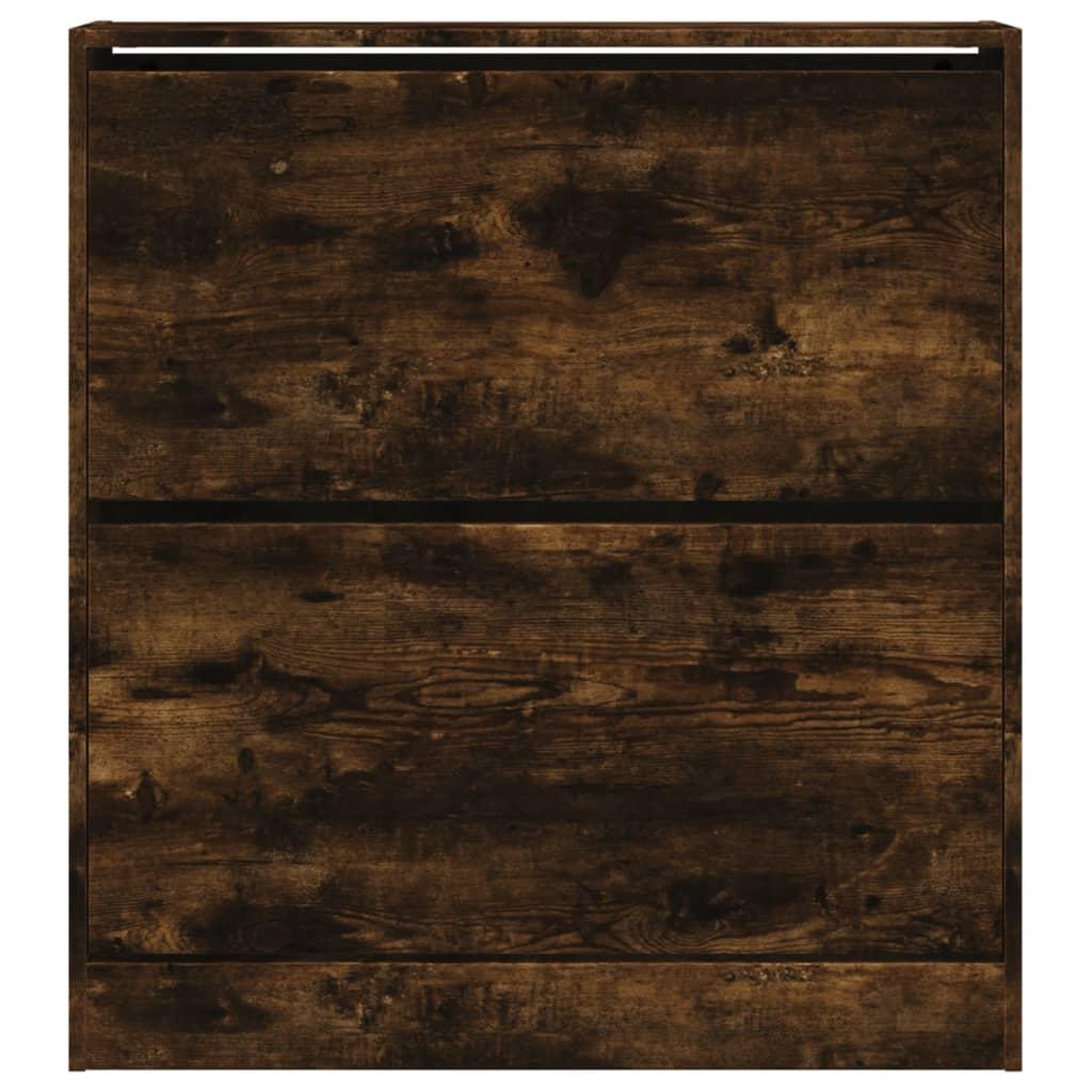 Voir la diapositive 5 : VIDAXL Armoire a chaussures chene fume 80x21x87,5 cm bois ingenierie