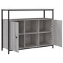Voir la diapositive 5 : VIDAXL Buffet sonoma gris 100x35x80 cm bois d'ingenierie