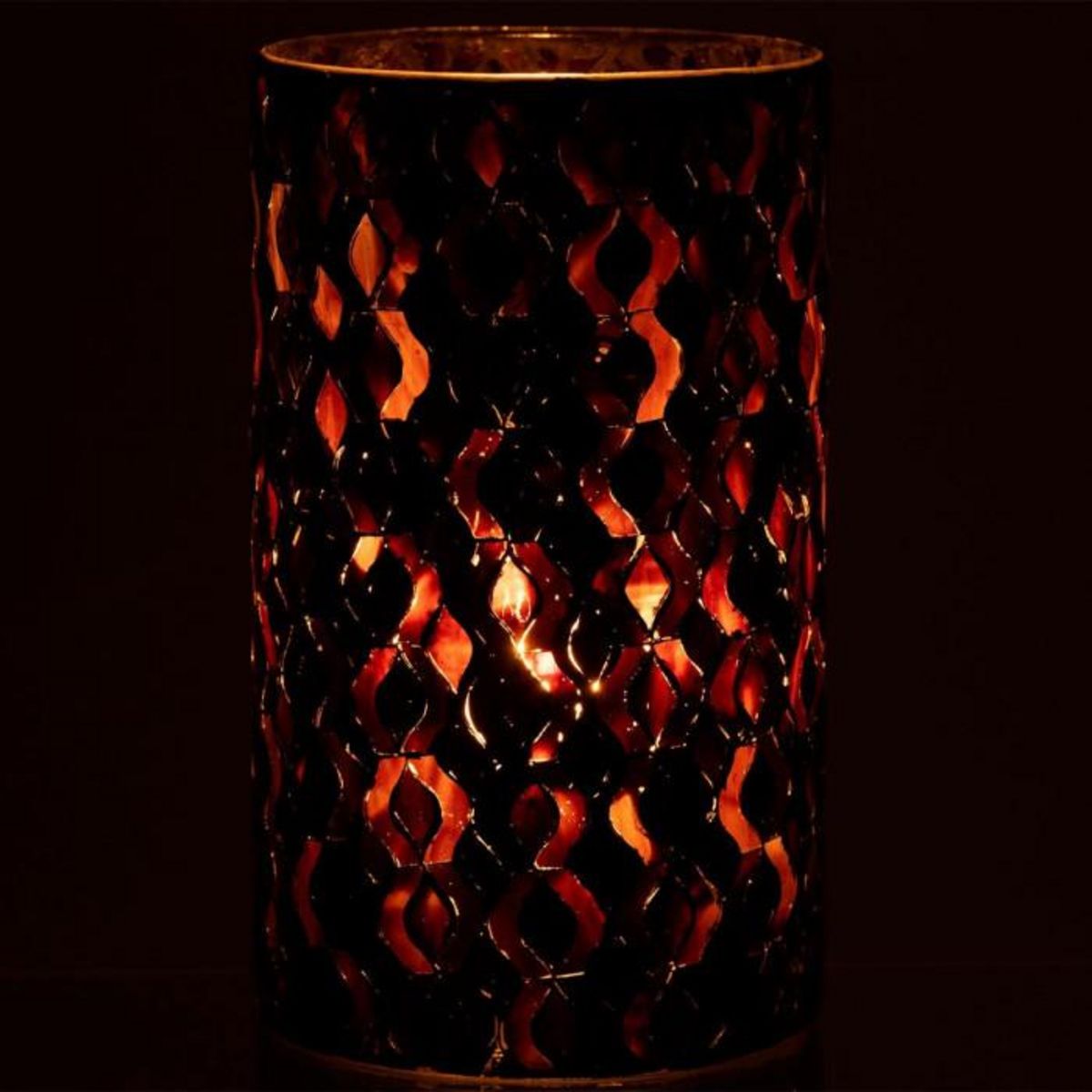 Paris Prix Photophore en Verre Design  Tazu  22cm Gris