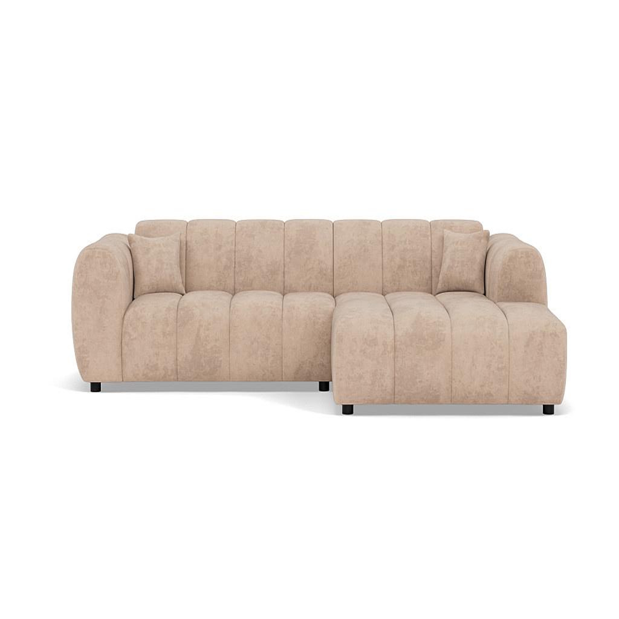 BEST MOBILIER Curtis - canapé d'angle droit 4 places en simili. Coloris disponibles : Orange, Marron, Noir, Beige