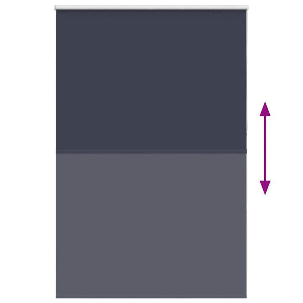 VIDAXL Store enrouleur occultant cafe 155x230 cm largeur du tissu