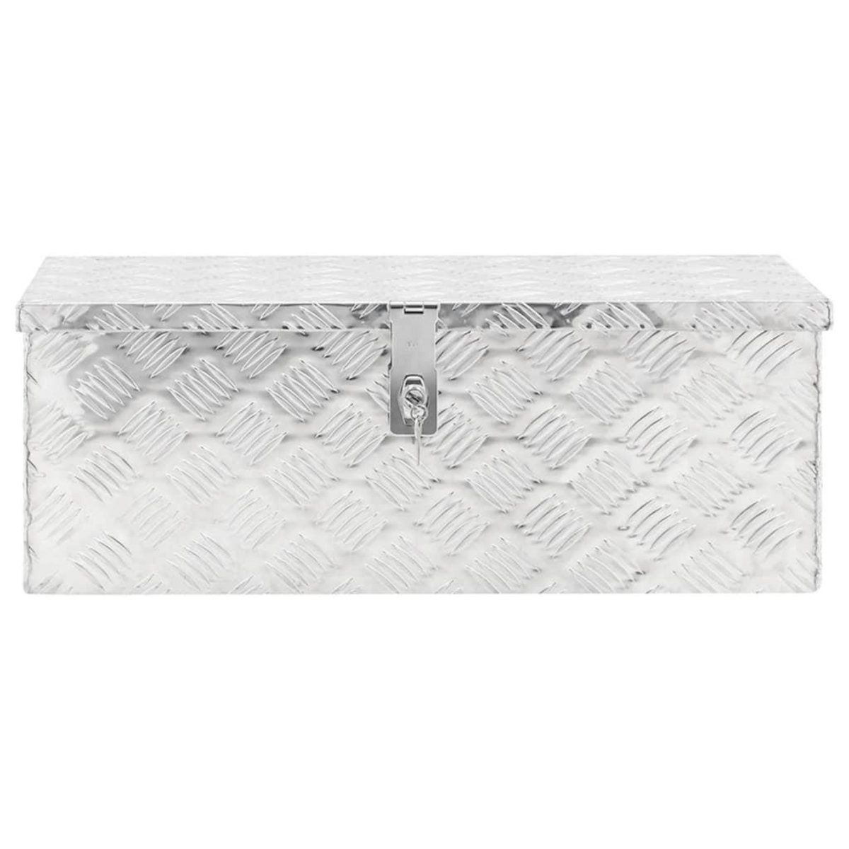 VIDAXL Boîte de rangement Argente 70x31x27 cm Aluminium