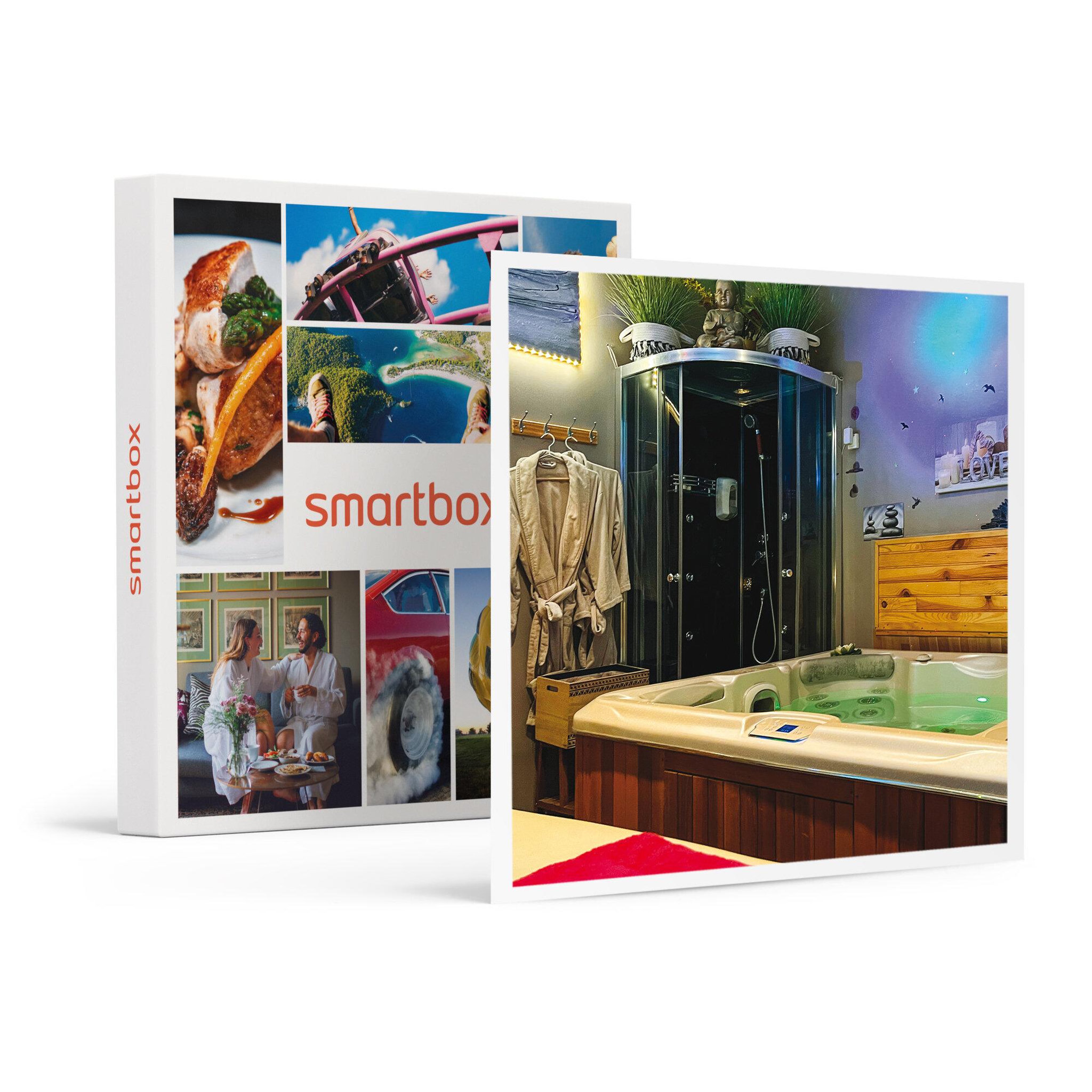Voir la diapositive 1 : Smartbox Bien-être à Marseille à 2 : accès privatif au sauna ou bain bouillonnant et modelage d'1h - Coffret Cadeau Bien-être