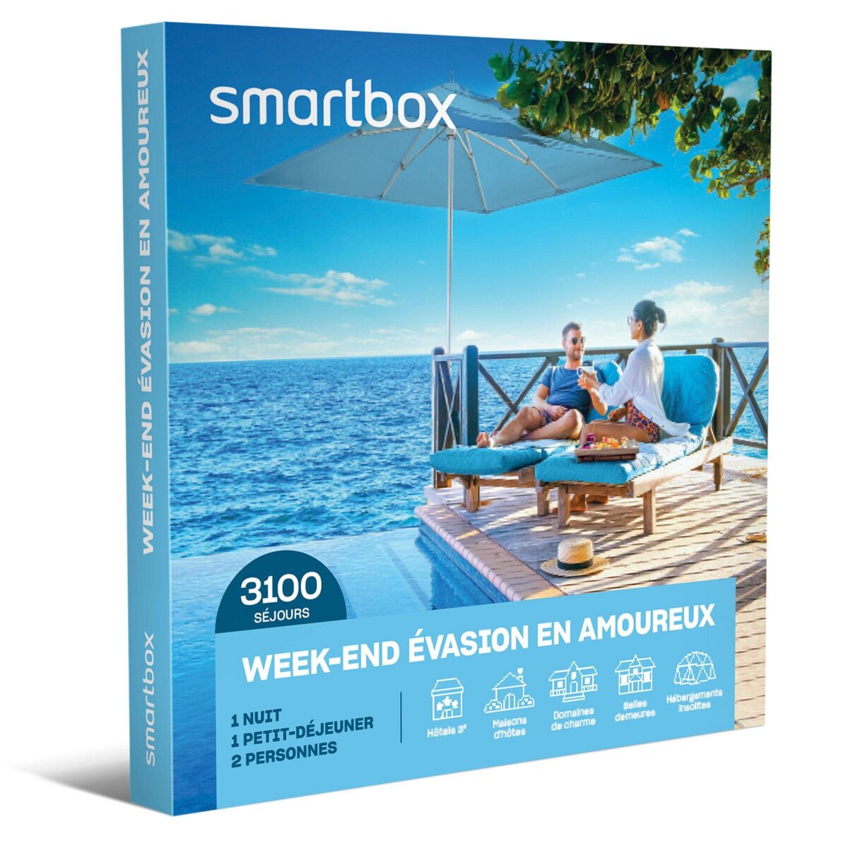 Smartbox Week-end évasion en amoureux - Coffret Cadeau Séjour