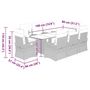 Voir la diapositive 6 : VIDAXL Ensemble a manger de jardin et coussins 9 pcs gris clair rotin