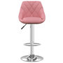 Voir la diapositive 4 : VIDAXL Tabourets de bar lot de 2 rose velours