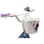 Voir la diapositive 3 : Disney La Reine des Neiges Vélo 14'' Fille Licence  Reine des neiges  pour enfant de 95/110 cm  avec stabilisateurs à molettes - Panier avant - Porte poupée arrière - 2 freins et pneus gonflables